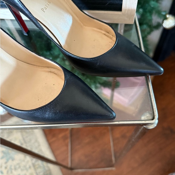 Christian Louboutin Black and Red Heels - Picture 3 of 8